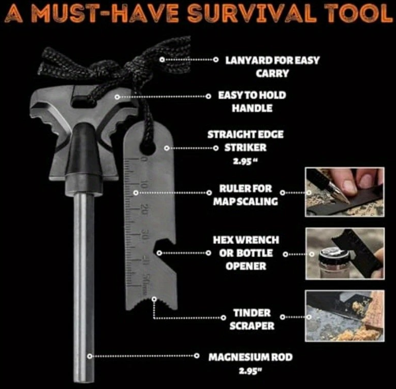"New" Ultimate Fire Ignition Set for Camping and Survival