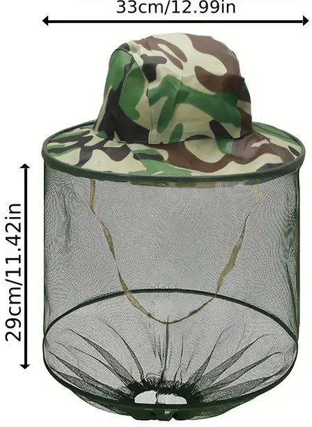 "New" The Ultimate Outdoorsman's Cap: Insect-Proof 19