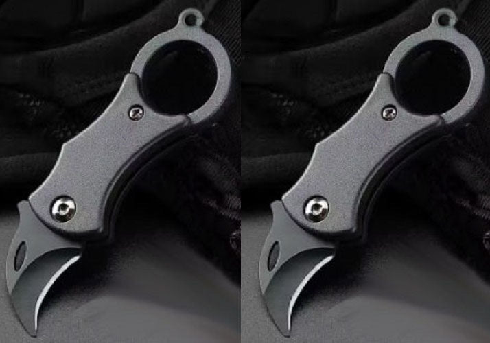 "New" (2 Pack) EDC Portable Pocket Mini Box Cutter Folding Fruit Knife 4
