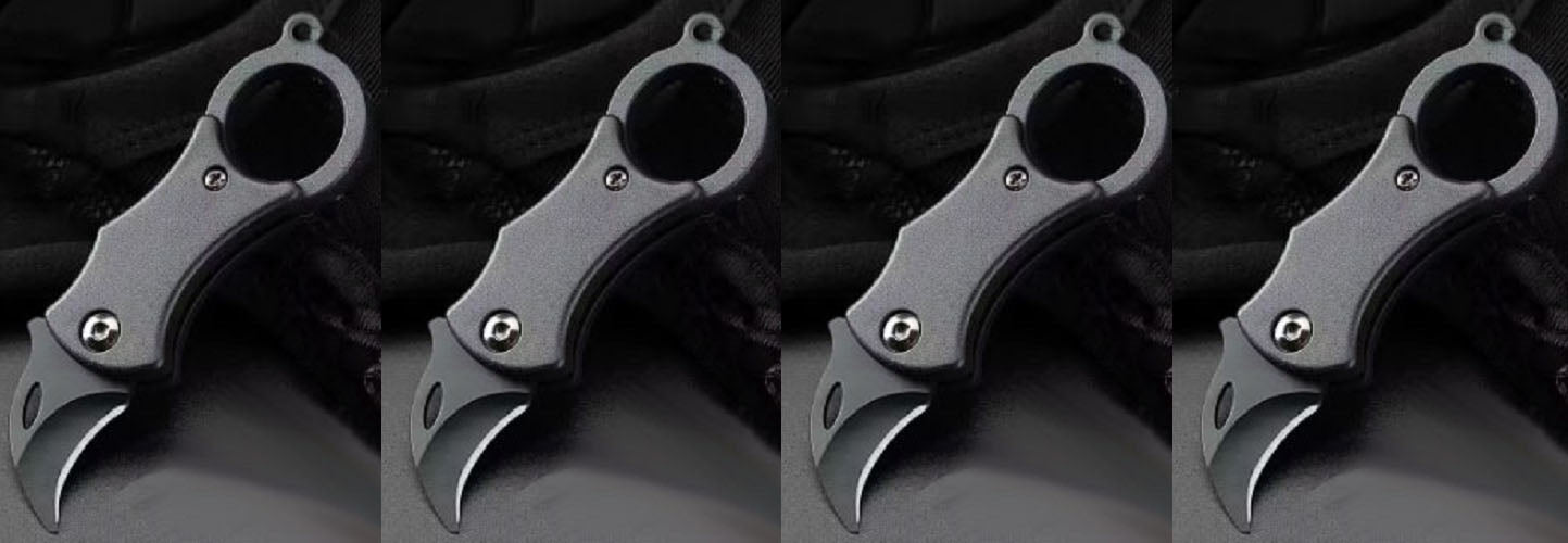 "New" (4 Pack) EDC Portable Pocket Mini Box Cutter Folding Fruit Knife 4