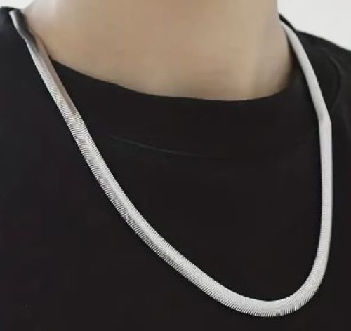 "New" Stainless Steel Men's Fashion Snake Bone Chain 14