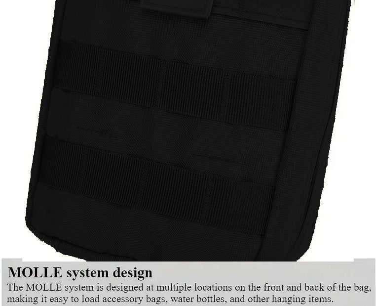 "New" Tactical Empty Medic Pouch w/Dual Zippers & Molle Straps 24
