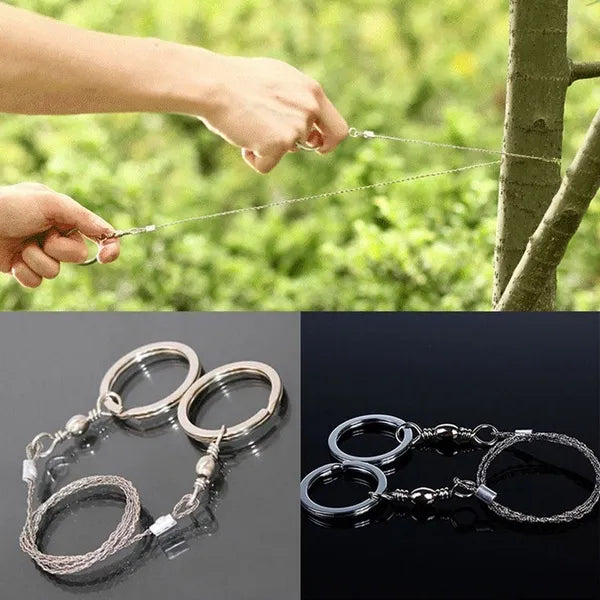 "New" (2 Pack) Steel Wire Emergency Survival/Camping Rope Saw 14