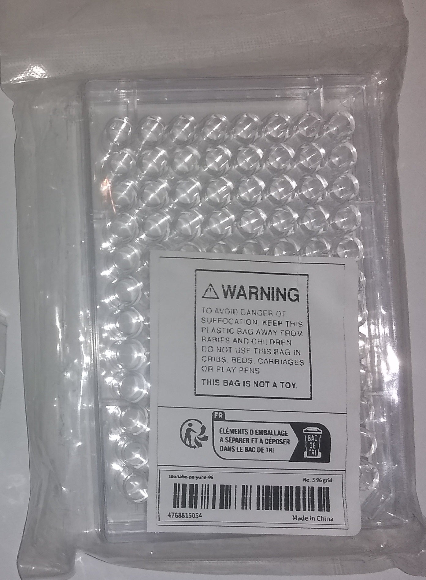 "New" (2 Pack) 96-Compartment Clear Medical Type Plastic Storage Box 19