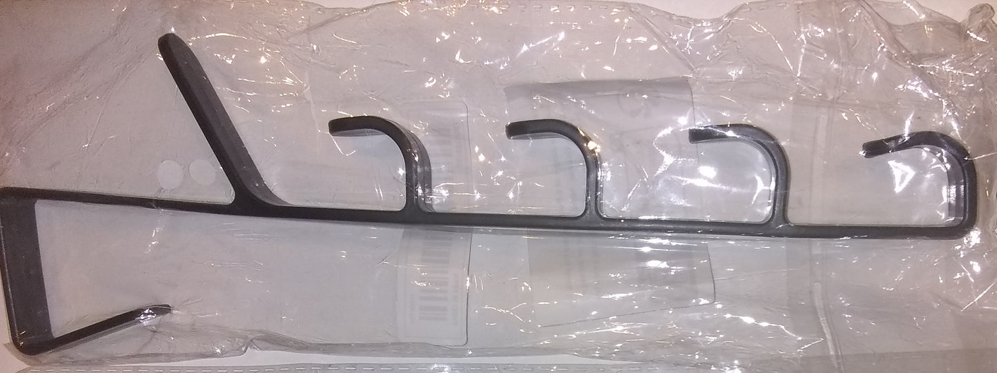 "New" Black Portable 5 Coat and Towel Hook for Doors 13