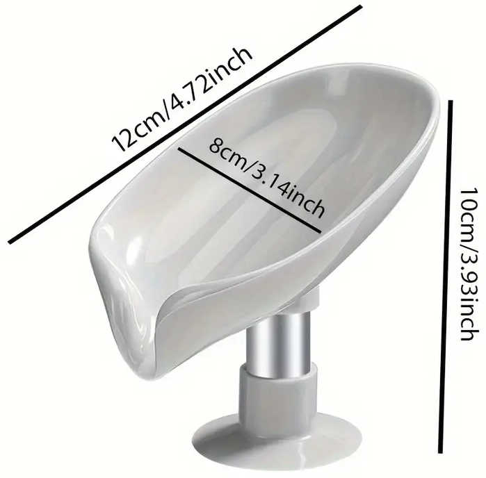 "New" Bathroom Soap Box Holder with a Suction Cup Bottom 11