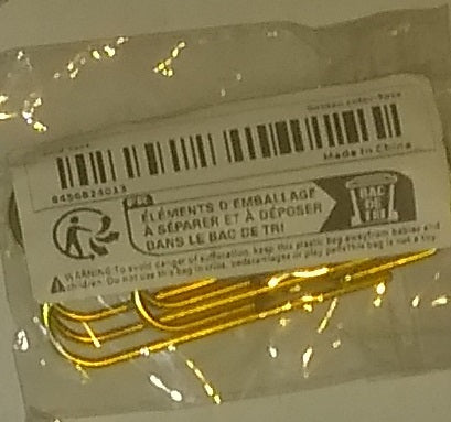 "New" (5 Pack) Metal Paper Clips - Creative Pen Holder & Bookmark Clip 13