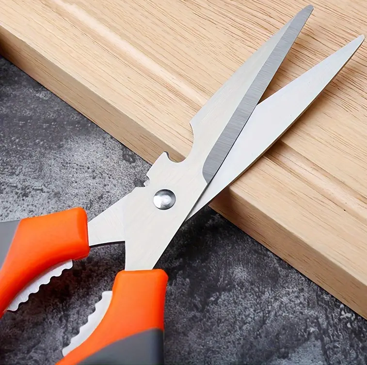 "New" Multifunctional Stainless Steel Kitchen Scissors with Bottle Opener 19