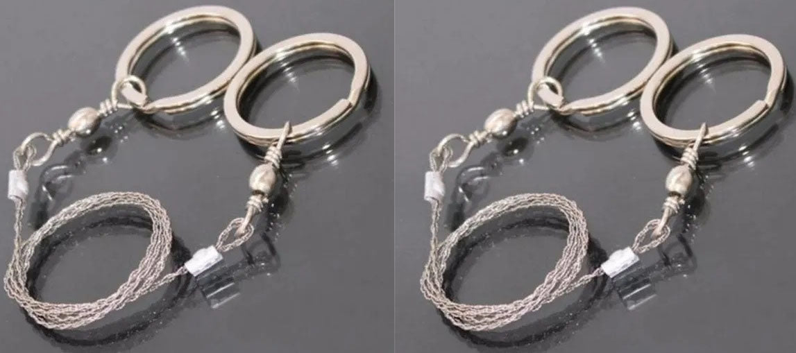 "New" (2 Pack) Steel Wire Emergency Survival/Camping Rope Saw 14