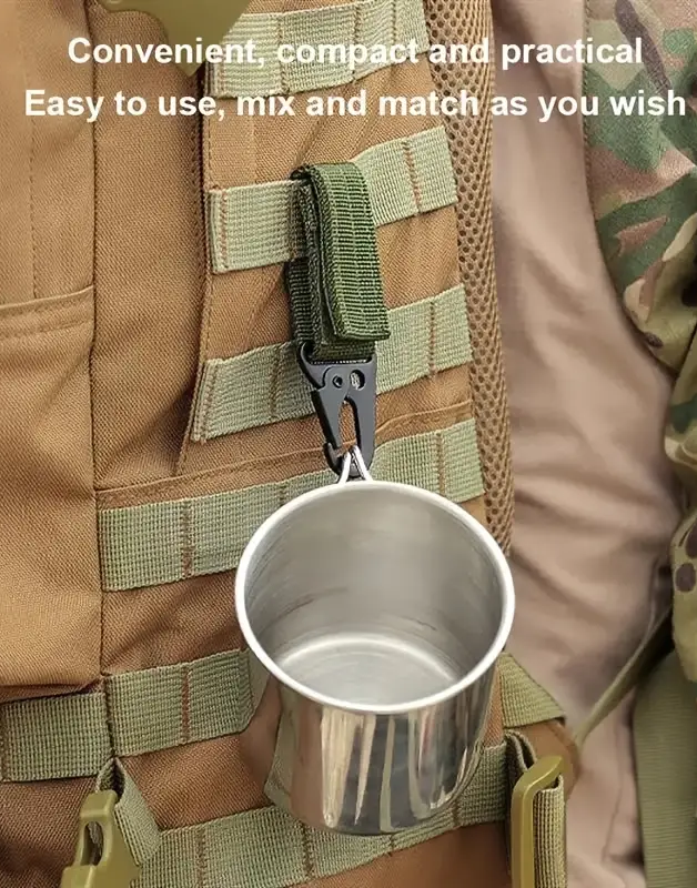 "New" Durable Buckle Key Chain for Outdoor Sports, Hiking, and Camping 13
