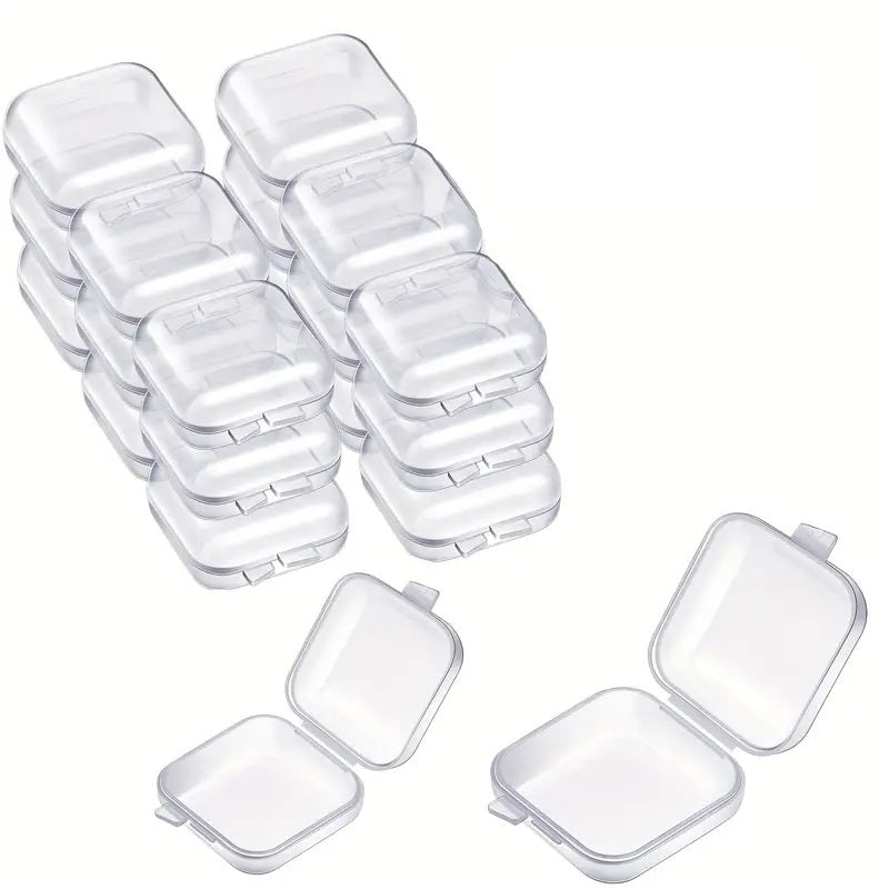 "New" (20 Pack) Mini Portable Transparent Plastic Storage Case 20