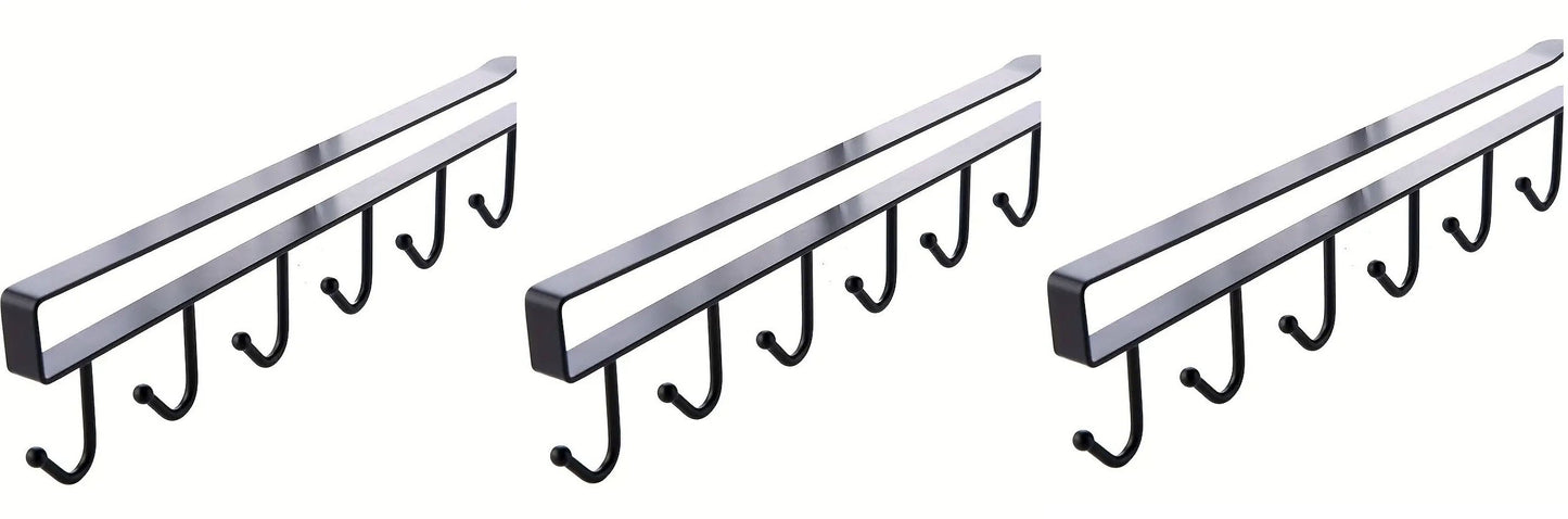 "New" (3 Pack) Iron Cabinet Storage Hanger & Multifunctional Row Hook 20