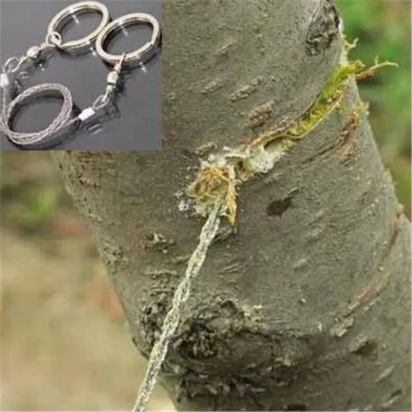 "New" (2 Pack) Steel Wire Emergency Survival/Camping Rope Saw 14