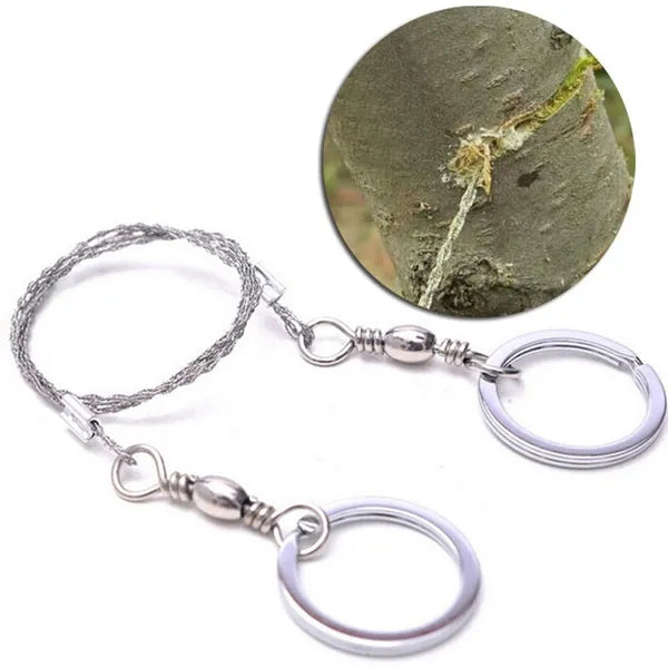 "New" (2 Pack) Steel Wire Emergency Survival/Camping Rope Saw 14