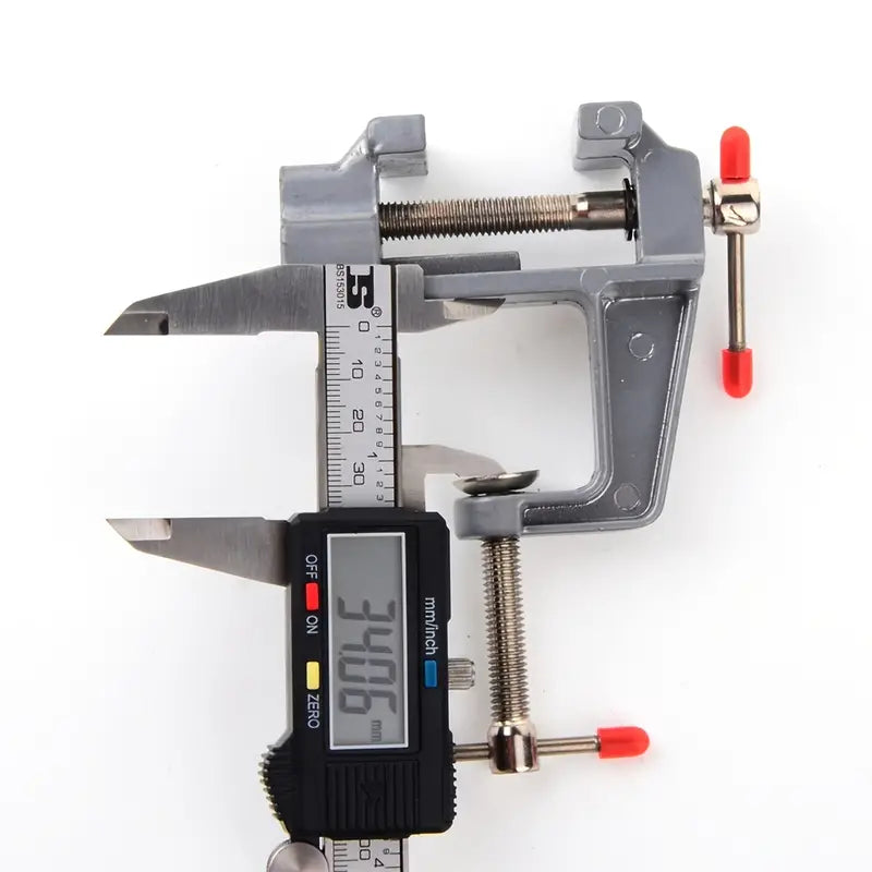 "New" (2 Pack) 30mm Mini Durable Aluminum Small Table Clamp Vise 19