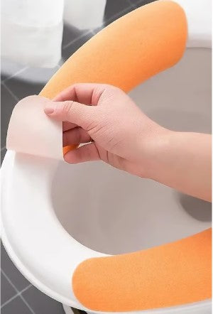 "New" Warm and Non-Slip Toilet Seat Cover w/Self-Adhesive Backing 20