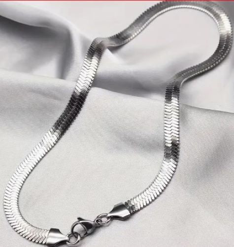 "New" Stainless Steel Men's Fashion Snake Bone Chain 14