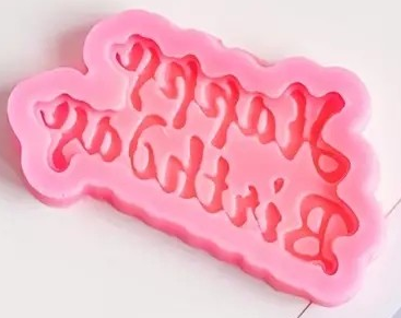 "New" Happy Birthday Silicone Chocolate Mold - Versatile and High-Quality 16