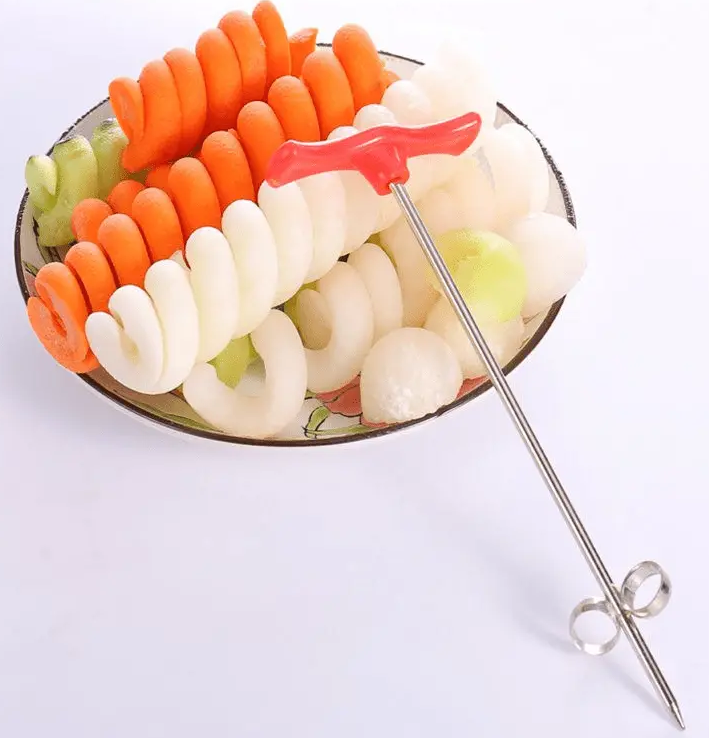 "New" Cucumber Spiral Needle for Garnishes and Salad Decorations 17