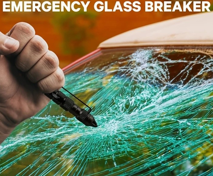 "New" Tactical EDC Glass Breaking Pen - Multi-Functional Survival Tool 23