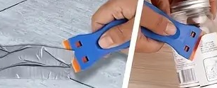 "New" 2 Plastic Razor Blade Scrapers and 30 Blades Set