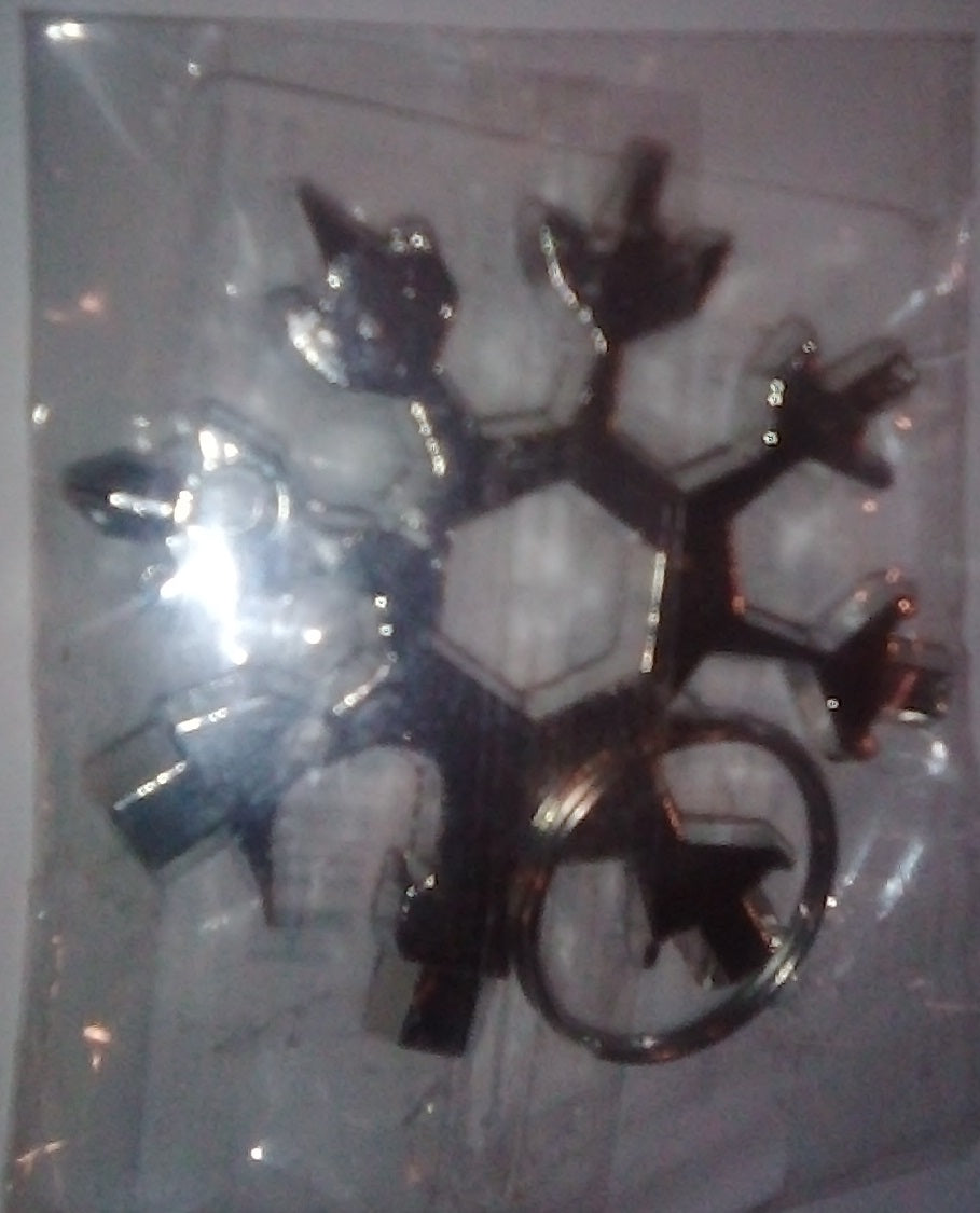 "New" 18-in-1 Stainless Steel Snowflake Multitool 15