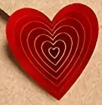 "New" (2 Pack) 500 Pc/Roll Love Red Hearts Sealing Stickers 19