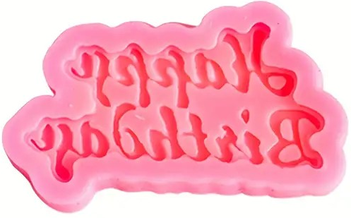 "New" Happy Birthday Silicone Chocolate Mold - Versatile and High-Quality 16