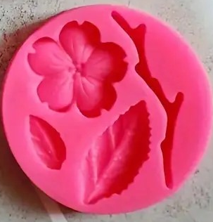 "New" Silicone Peach Flower Shape Mold for DIY Candles and Aromatherapy 20