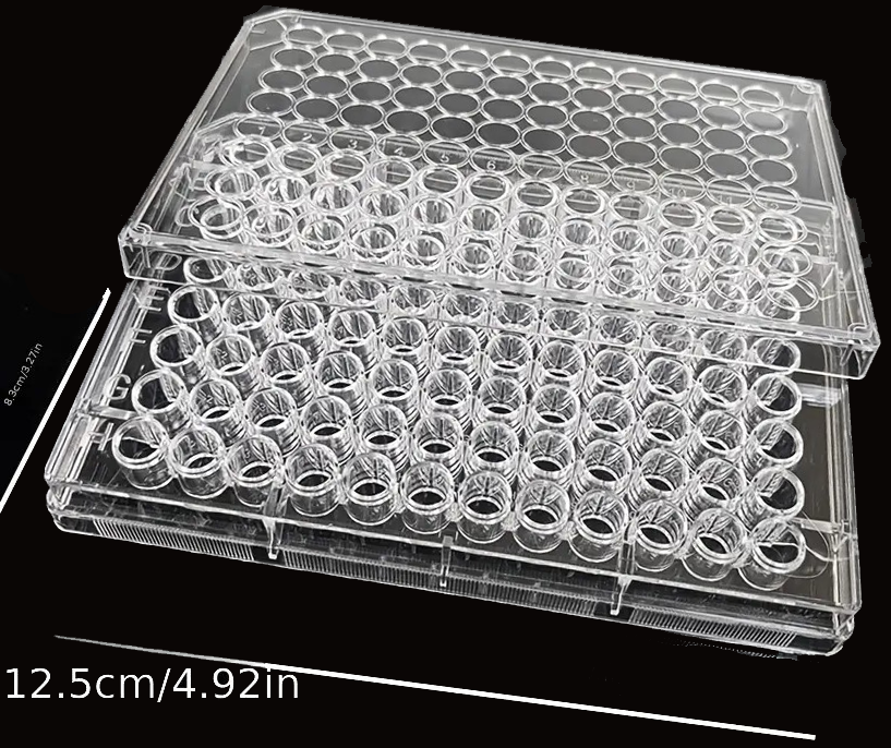 "New" (2 Pack) 96-Compartment Clear Medical Type Plastic Storage Box 19