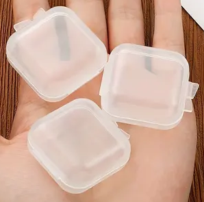 "New" (20 Pack) Mini Portable Transparent Plastic Storage Case 20
