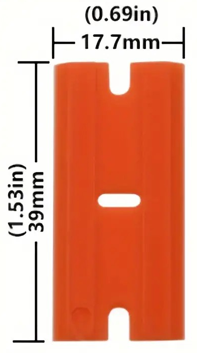 "New" Plastic Razor Blade Scraper and 15 Blades Set