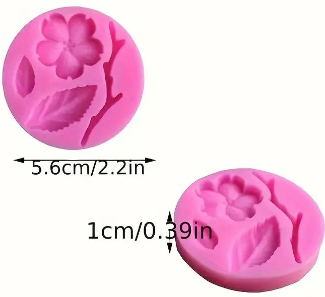"New" Silicone Peach Flower Shape Mold for DIY Candles and Aromatherapy 20