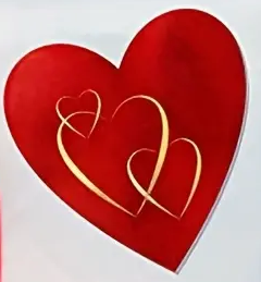 "New" (2 Pack) 500 Pc/Roll Love Red Hearts Sealing Stickers 19