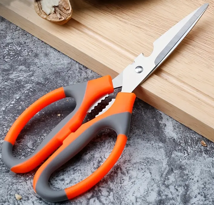 "New" Multifunctional Stainless Steel Kitchen Scissors with Bottle Opener 19