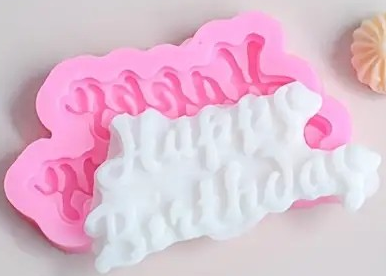 "New" Happy Birthday Silicone Chocolate Mold - Versatile and High-Quality 16