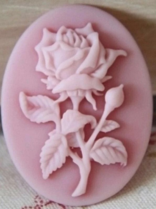 "New" (2 Pack) 3D Mini Rose Flower Silicone Molds