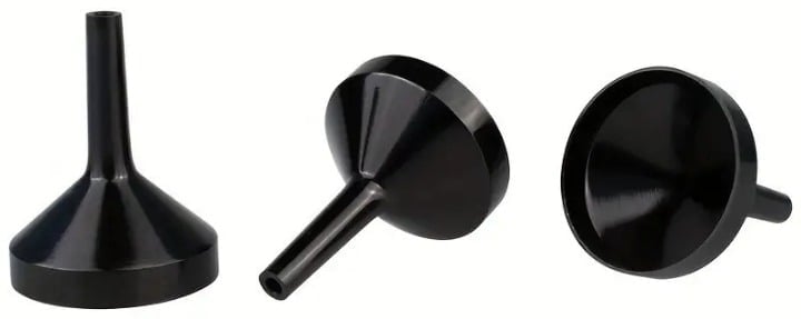 ""New" (3 Pack) Mini Aluminum Funnel for Perfume Transfer 20