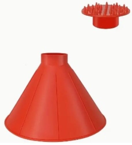 "New" Dual Purpose Car Snow Shovel\Ice Cone-and Liquid Funnel 14
