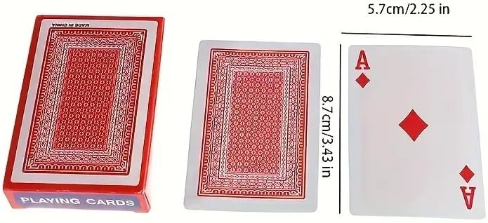 "New" Red Premium Poker Size Playing Cards 19
