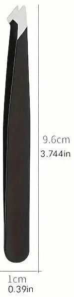 "New" Stainless Steel Eyebrow Tweezers - Multi-Purpose Trimming Tool 13