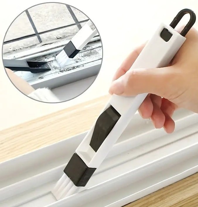 "New" (3 Pack) Multi-Purpose Computer Keyboard/Window Groove Cleaning Brush 19