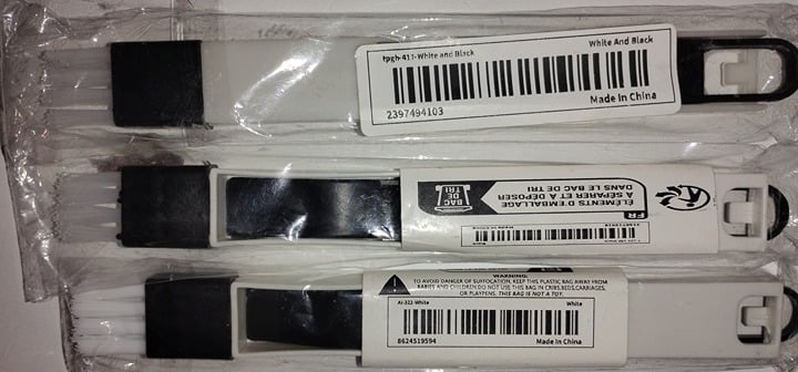 "New" (3 Pack) Multi-Purpose Computer Keyboard/Window Groove Cleaning Brush 19