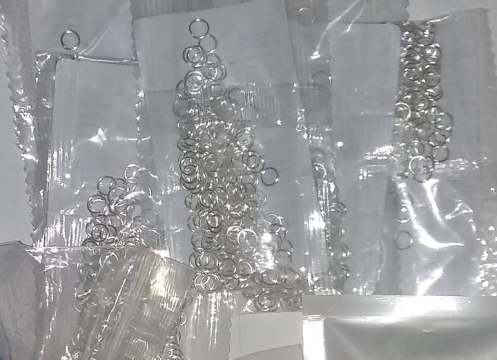 "New" 1000 Pcs Open Jump Rings Split Rings Pendant Connectors Rings 13