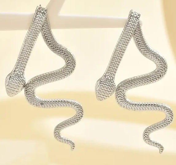 "New" Vintage Snake Shaped Front and Rear Earrings 16