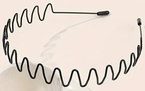 "New" Black Wavy Headband - Elegant and Versatile Hair Accessory 20