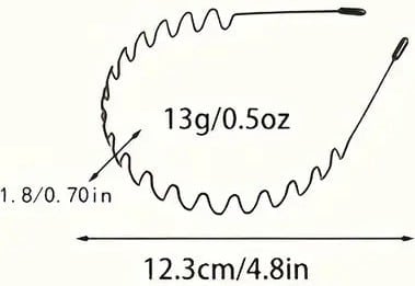 "New" Black Wavy Headband - Elegant and Versatile Hair Accessory 20