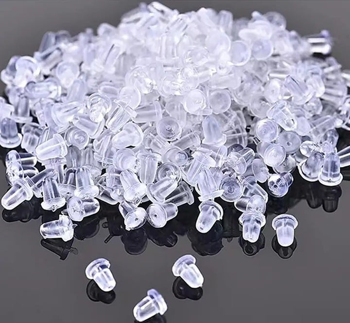 "New" Pack of 100 Earring Backings 17