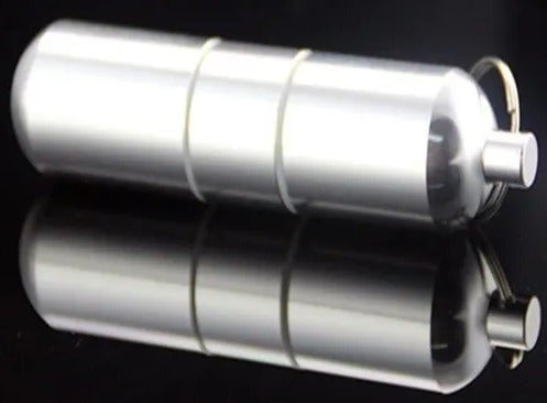 "New" Aluminum Waterproof Capsule/Toothpick Holder 16