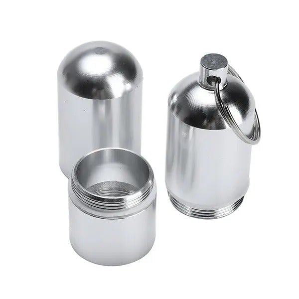 "New" Aluminum Waterproof Capsule/Toothpick Holder 16